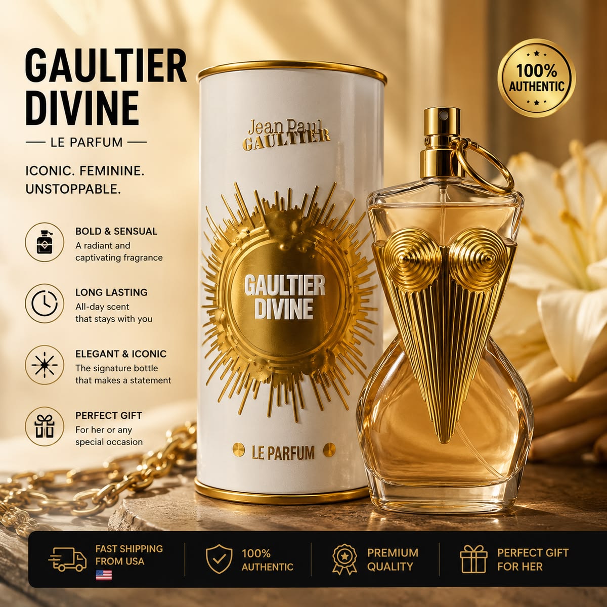 Jean Paul Gaultier Divine Le Parfum Intense 100ml