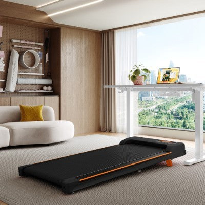 Folding Under Desk Walking Pad Treadmill With Adjustable Incline