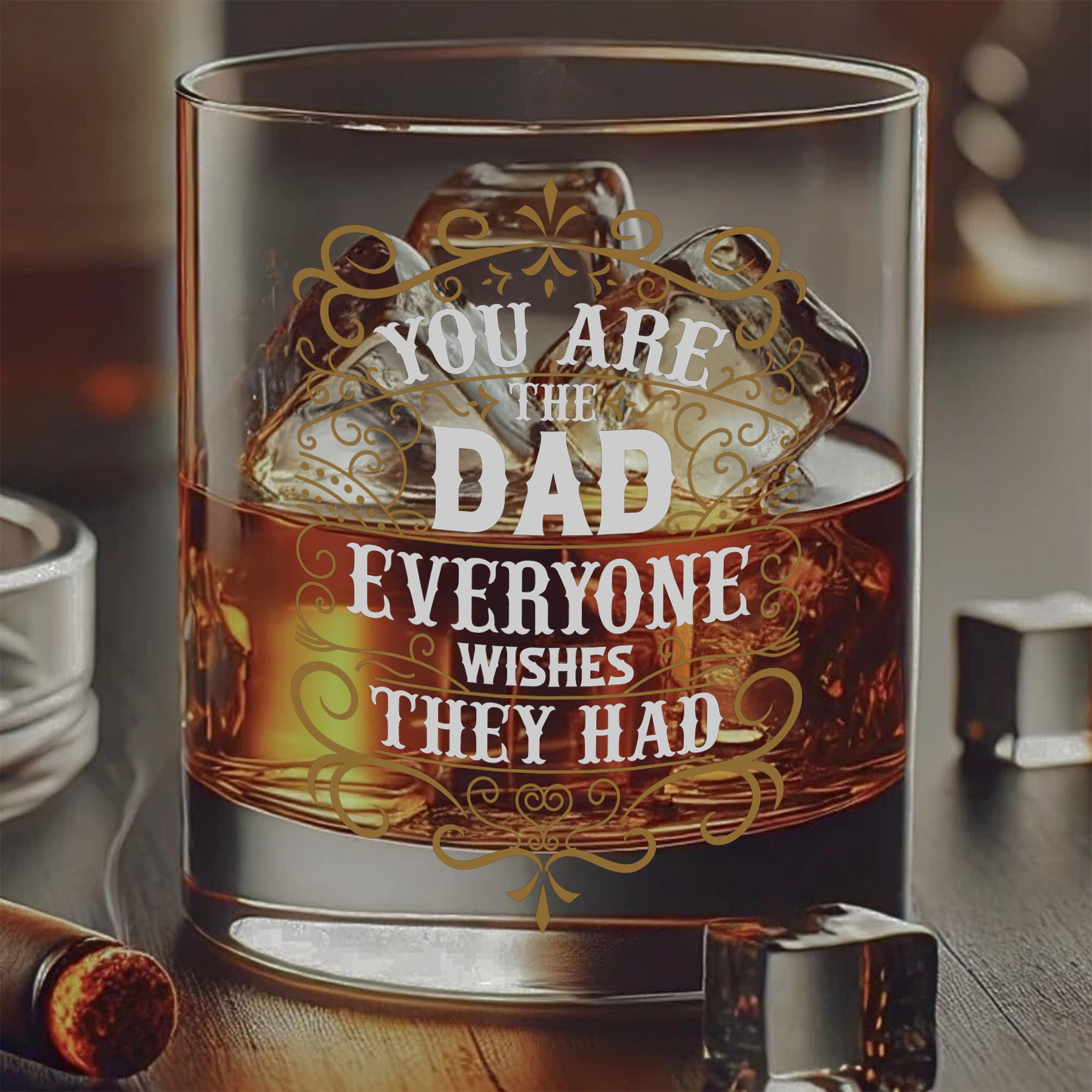 Presidents Day Mothers Day Whiskey Glass