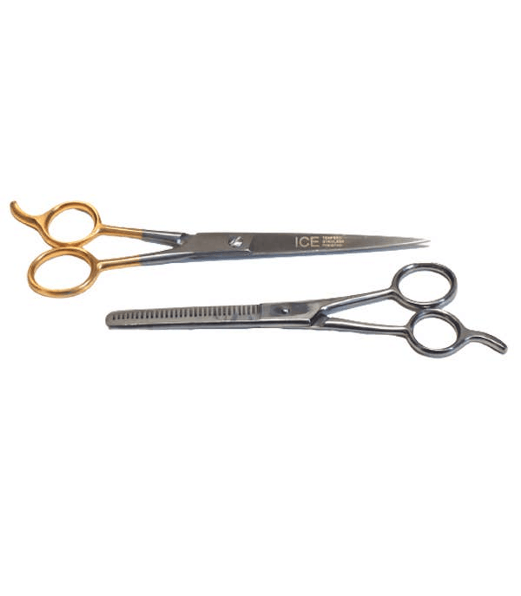 Premium Ice Tempered Stainless Steel Pet Grooming Scissors Set