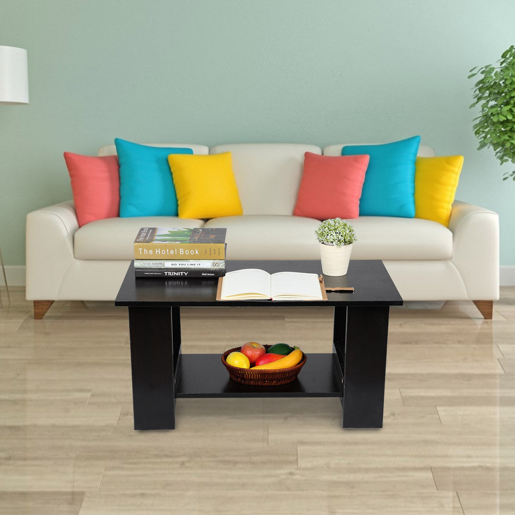 Multi Function Coffee Table Living Room Furniture Modern Design Livingroom Decor Black