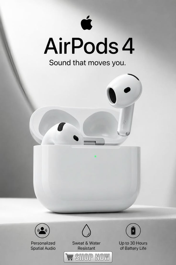 AirPods Pro 4 Wireless Earbuds – Premium Active Noise Cancellation, Clear Sound & Touch Control