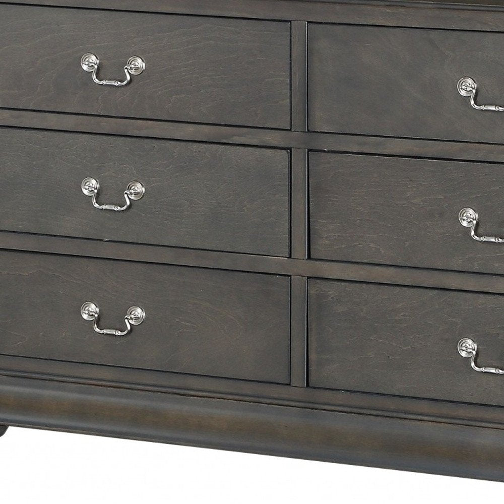 23" Off White Solid Wood Nine Drawer Double Dresser