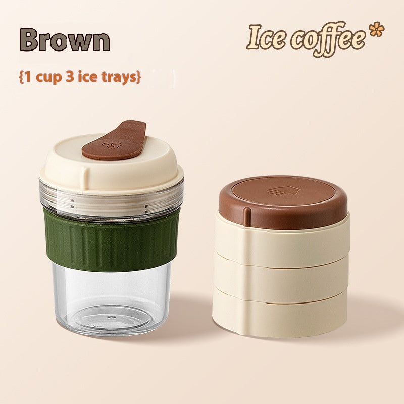 500 mL Iced Coffee Bottle with Ice Cube Tray