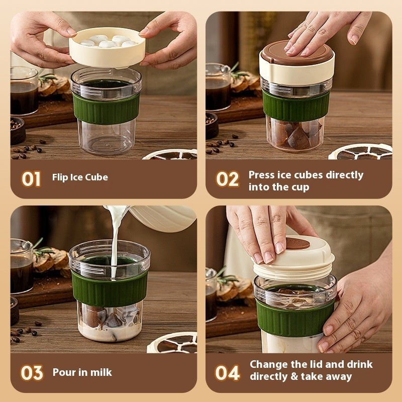 500 mL Iced Coffee Bottle with Ice Cube Tray