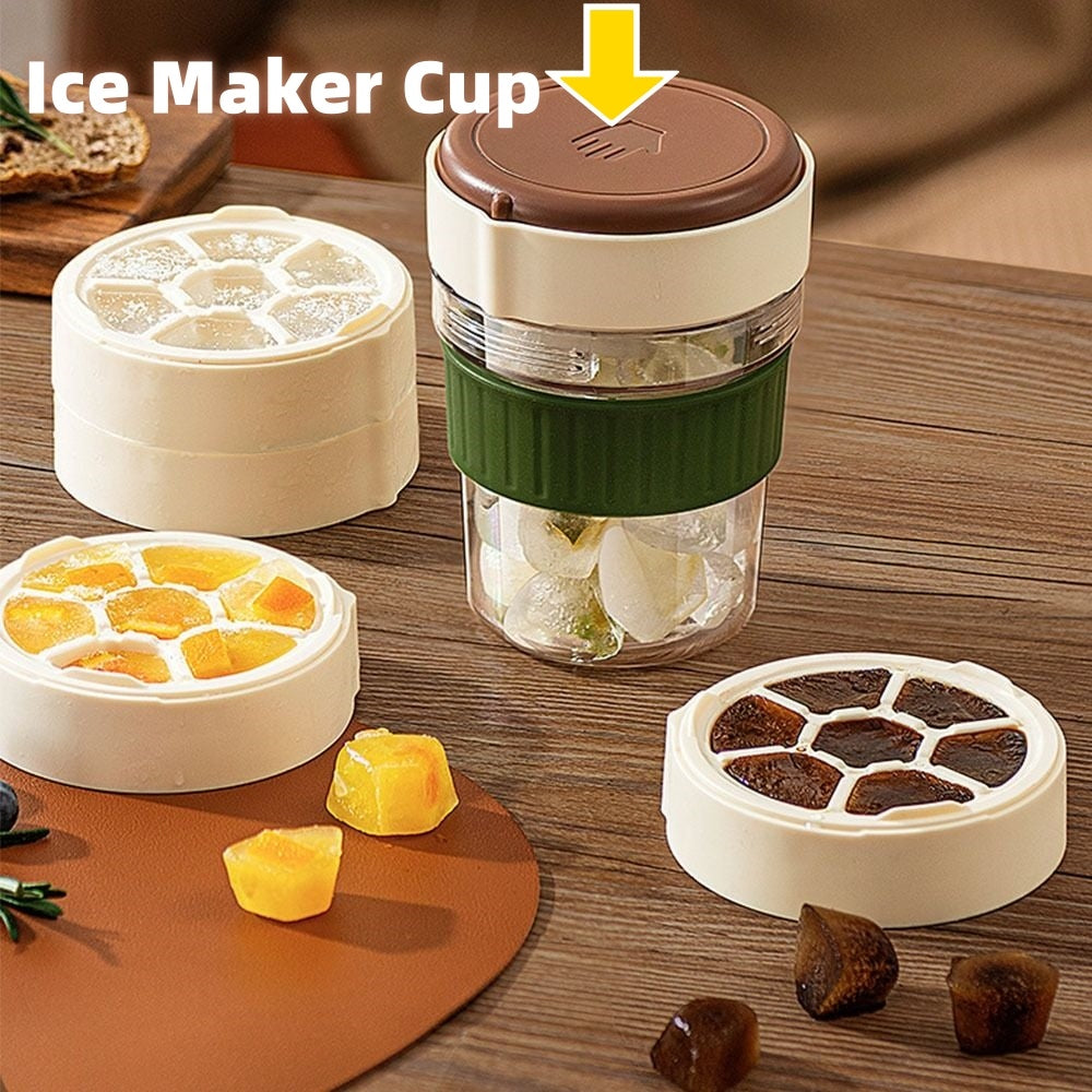 500 mL Iced Coffee Bottle with Ice Cube Tray