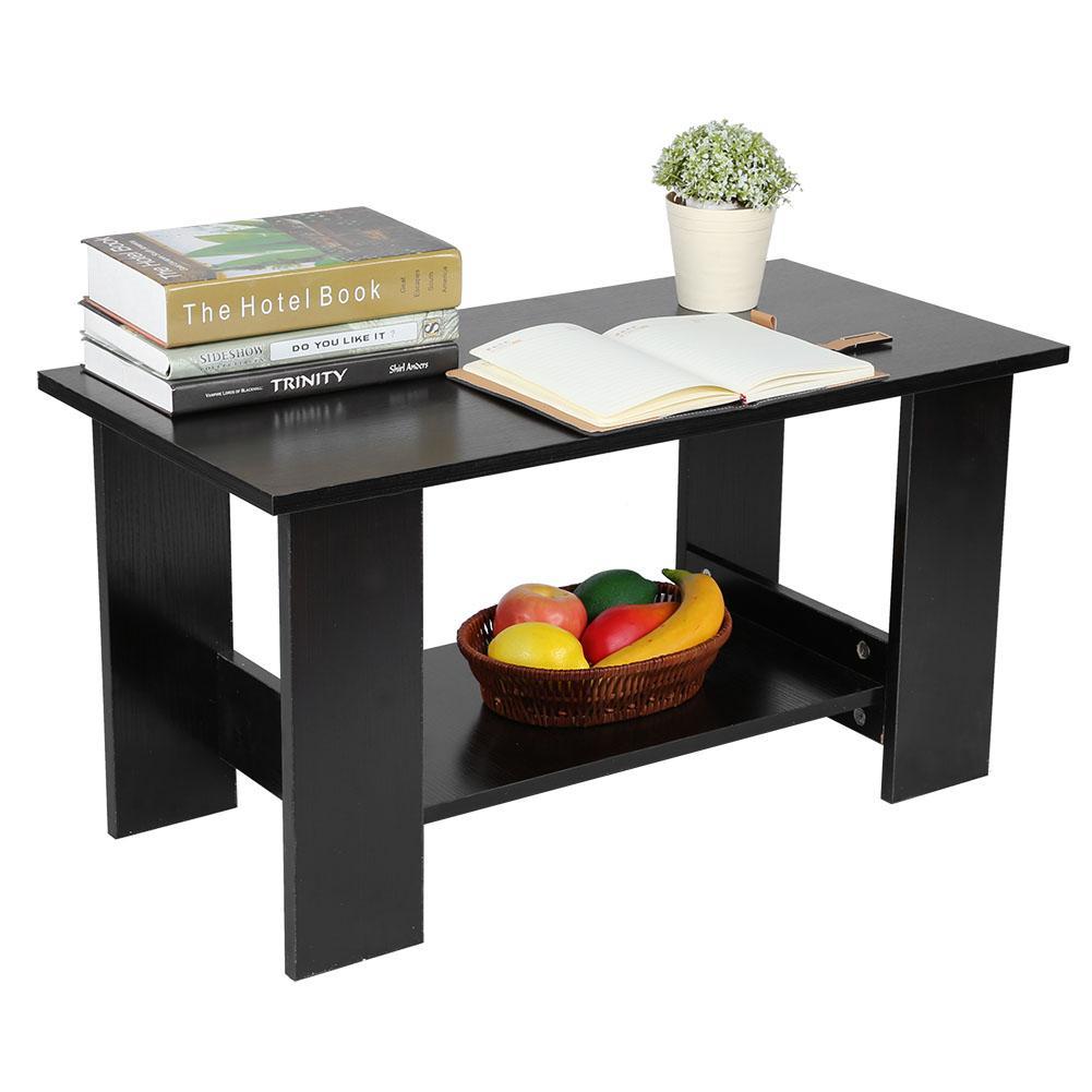 Multi Function Coffee Table Living Room Furniture Modern Design Livingroom Decor Black