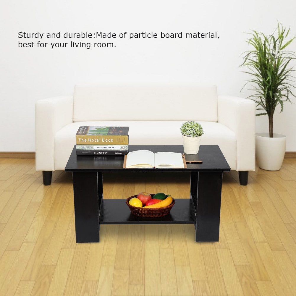 Multi Function Coffee Table Living Room Furniture Modern Design Livingroom Decor Black