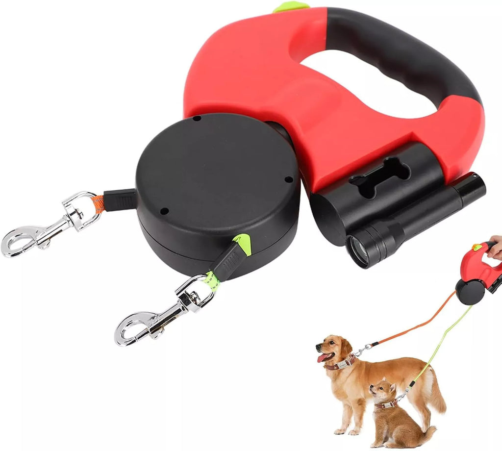 Retractable Dog Leash For Small Dogs Reflective Dual Pet Leash