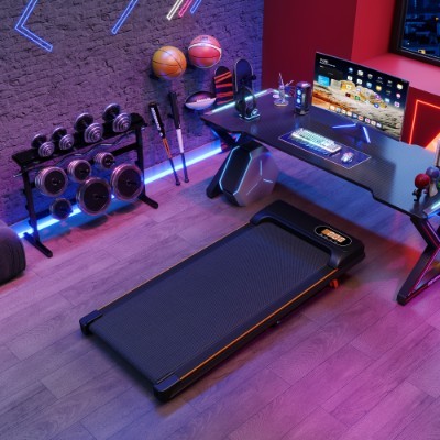 Folding Under Desk Walking Pad Treadmill With Adjustable Incline
