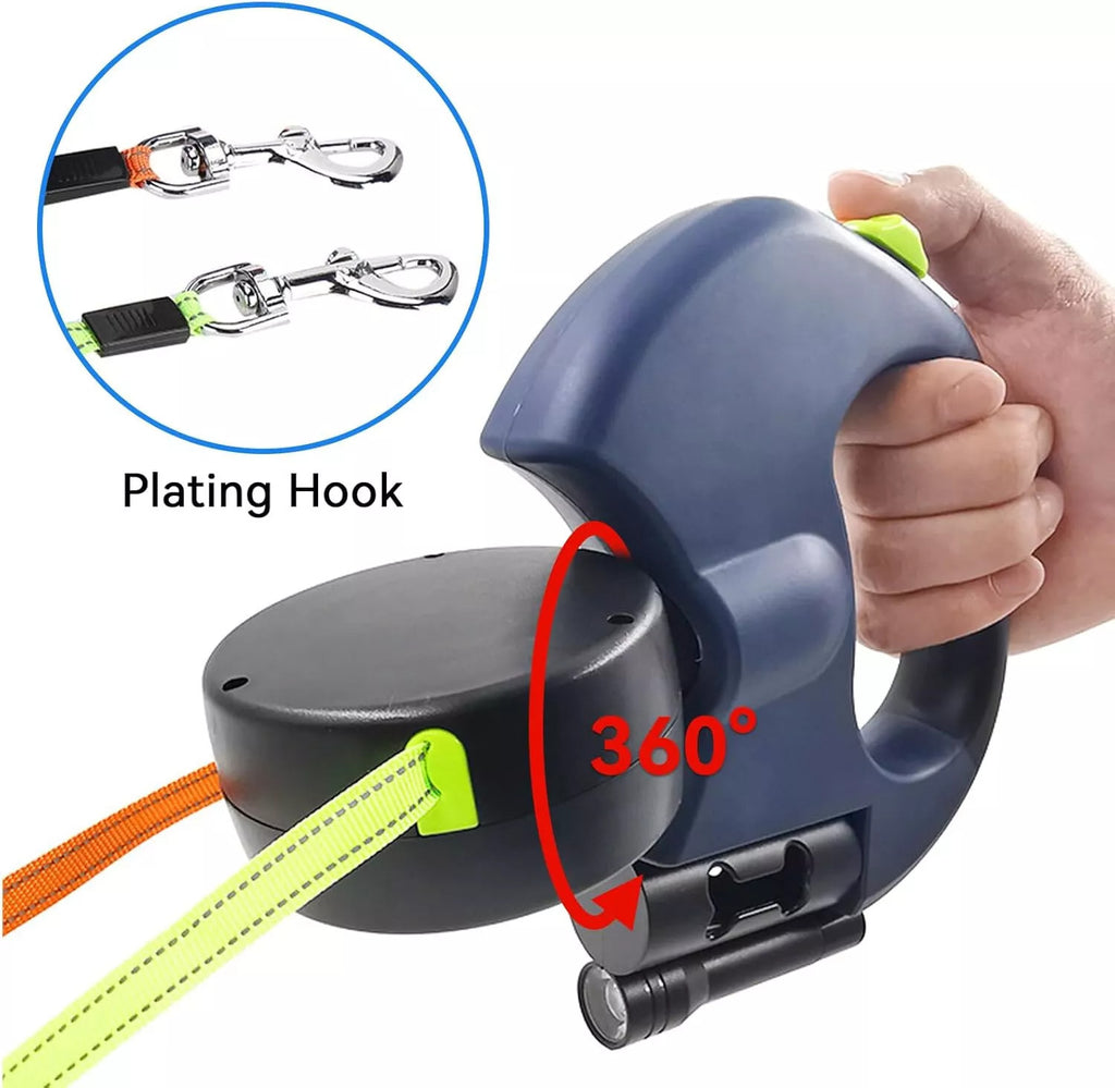 Retractable Dog Leash For Small Dogs Reflective Dual Pet Leash